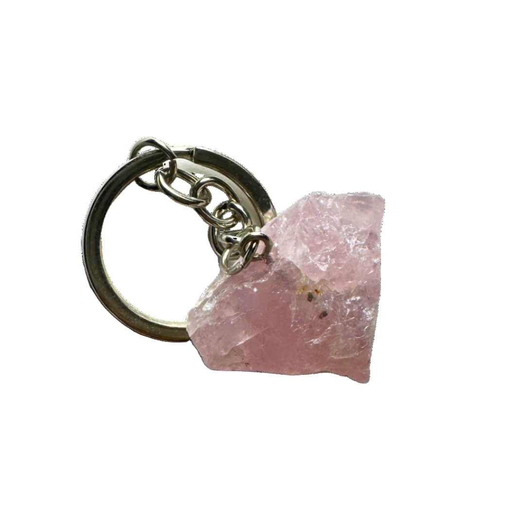 Raw Crystal Keychain